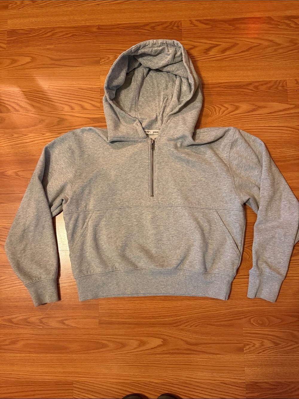 Richer Poorer Heather Gray Half-Zip Hooded Sweatshirt